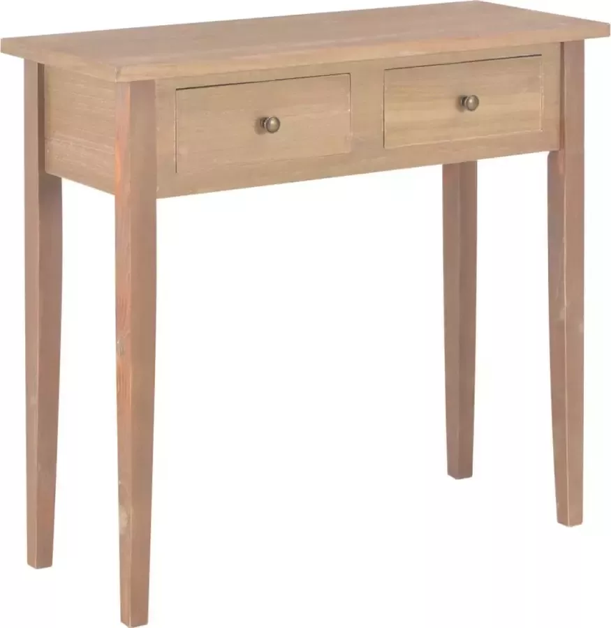 Furniture Limited Bijzettafel 79x30x74 cm hout bruin