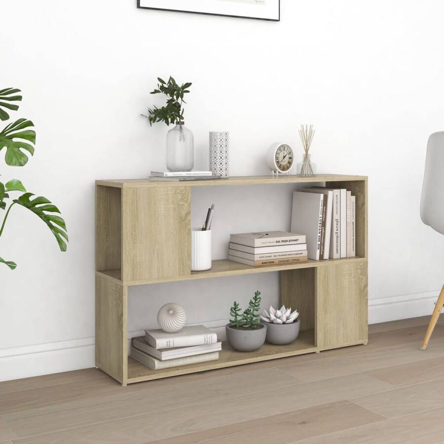 Furniture Limited Boekenkast 100x24x63 cm spaanplaat sonoma eikenkleurig