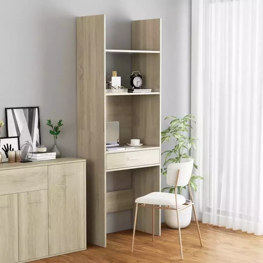 Furniture Limited Boekenkast 60x35x180 cm spaanplaat sonoma eikenkleurig