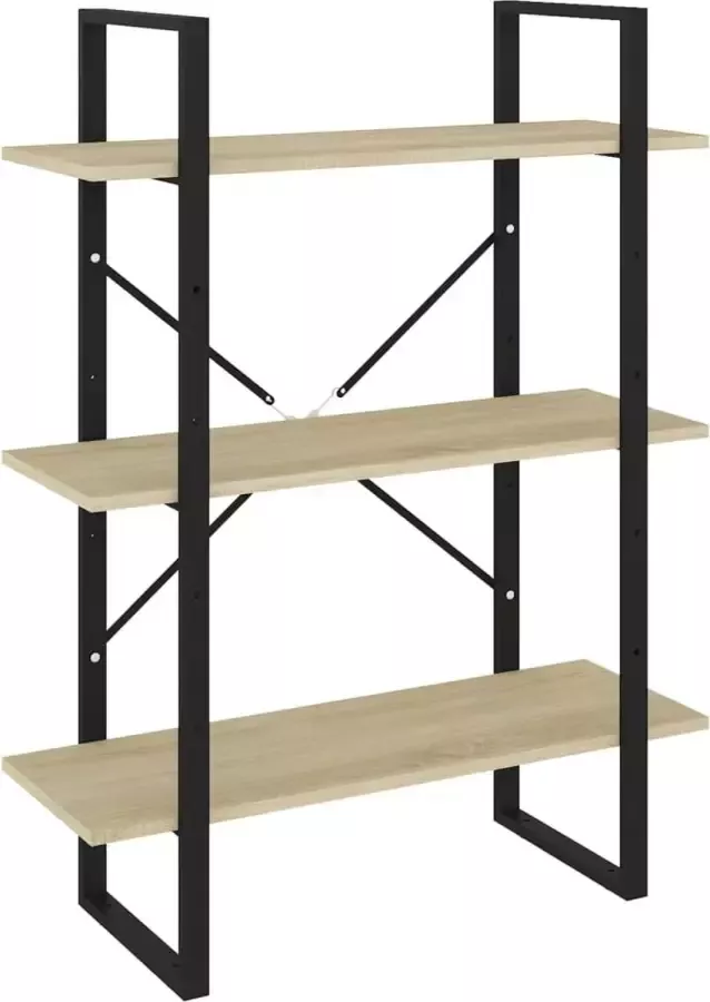 Furniture Limited Boekenkast 80x30x105 cm spaanplaat sonoma eikenkleurig