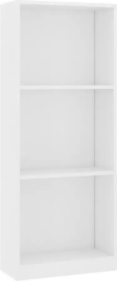 Furniture Limited Boekenkast met 3 schappen 40x24x108 cm bewerkt hout wit