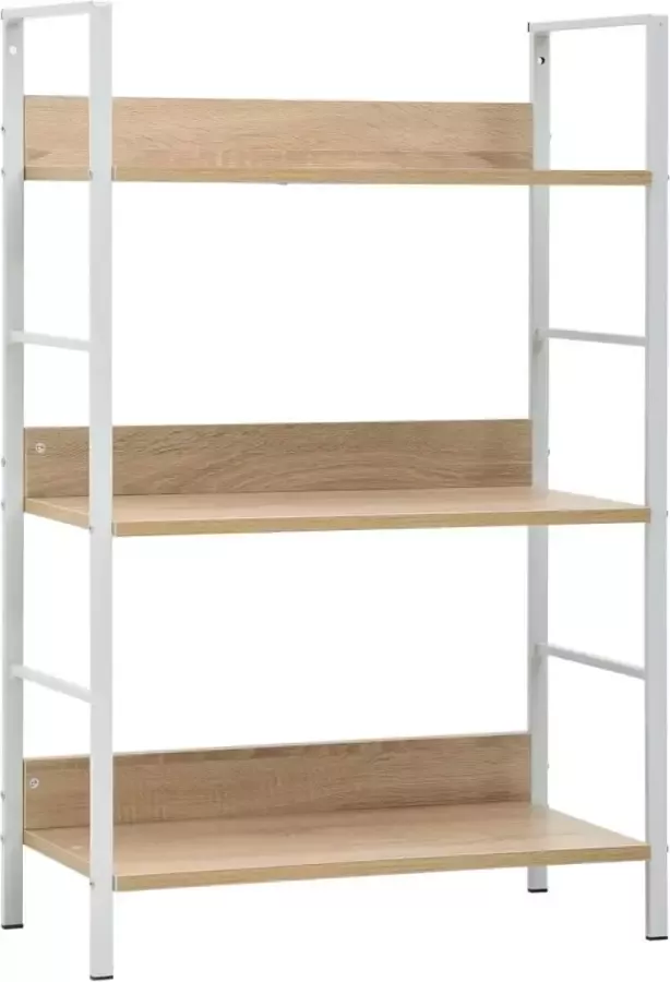 Furniture Limited Boekenkast met 3 schappen 60x27 6x90 5 cm spaanplaat eikenkleur