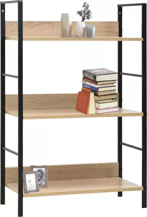 Furniture Limited Boekenkast met 3 schappen 60x27 6x90 5 cm spaanplaat eikenkleur