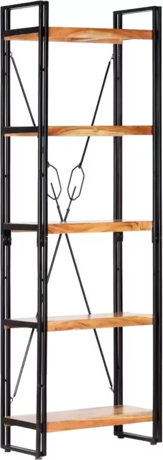 Furniture Limited Boekenkast met 5 schappen 60x30x180 cm massief acaciahout