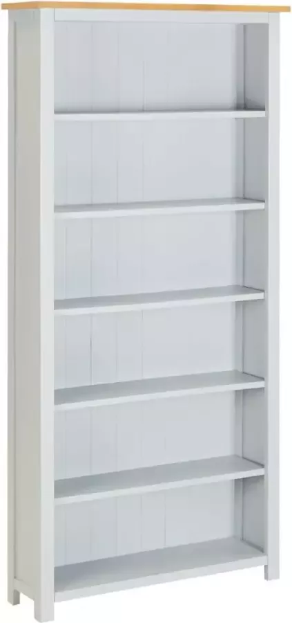 Furniture Limited Boekenkast met 6 schappen 80x22 5x170 cm massief eikenhout