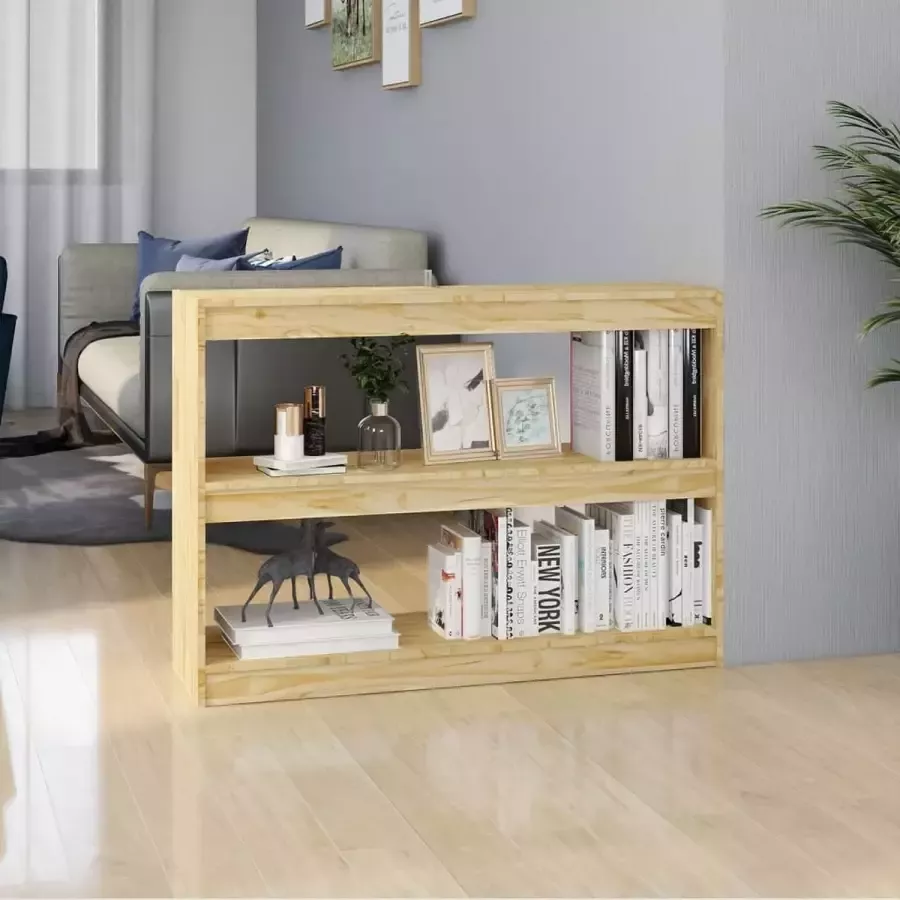 Furniture Limited Boekenkast kamerscherm 100x30x71 5 cm massief grenenhout