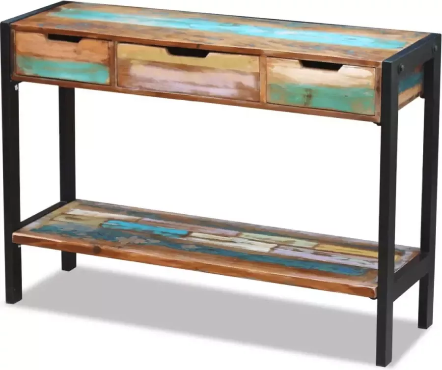 Furniture Limited Dressoir 3 lades massief gerecycled hout