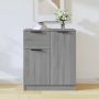 Furniture Limited Dressoir 60x30x70 cm bewerkt hout grijs sonoma eikenkleurig - Thumbnail 2