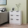 Furniture Limited Dressoir 60x30x70 cm bewerkt hout wit - Thumbnail 1