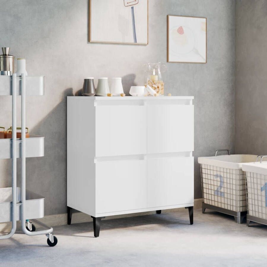 Furniture Limited Dressoir 60x35x70 cm bewerkt hout wit - Foto 2