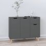 Furniture Limited Dressoir 90x30x72 cm spaanplaat grijs - Thumbnail 1