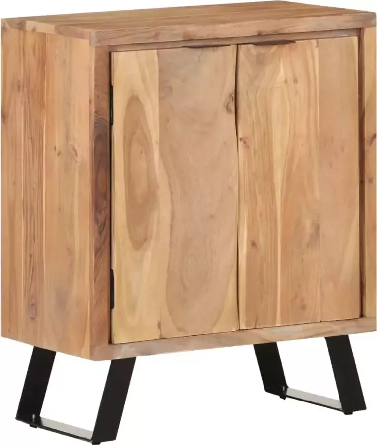 Furniture Limited Dressoir met natuurlijke randen 60x36x76 cm massief acaciahout