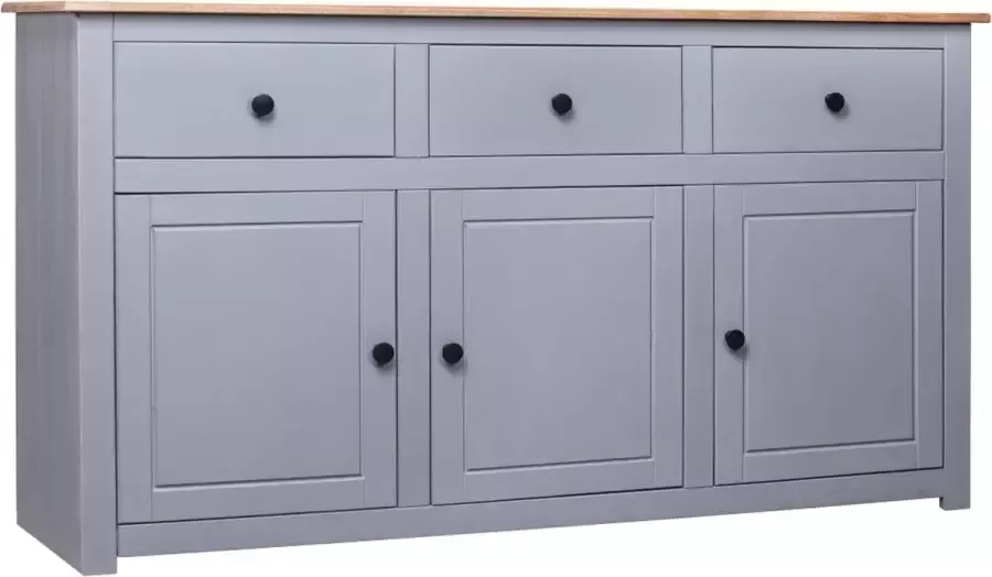 Prolenta Premium INFIORI Dressoir Panama Range 135x40x80 cm massief grenenhout grijs - Foto 2