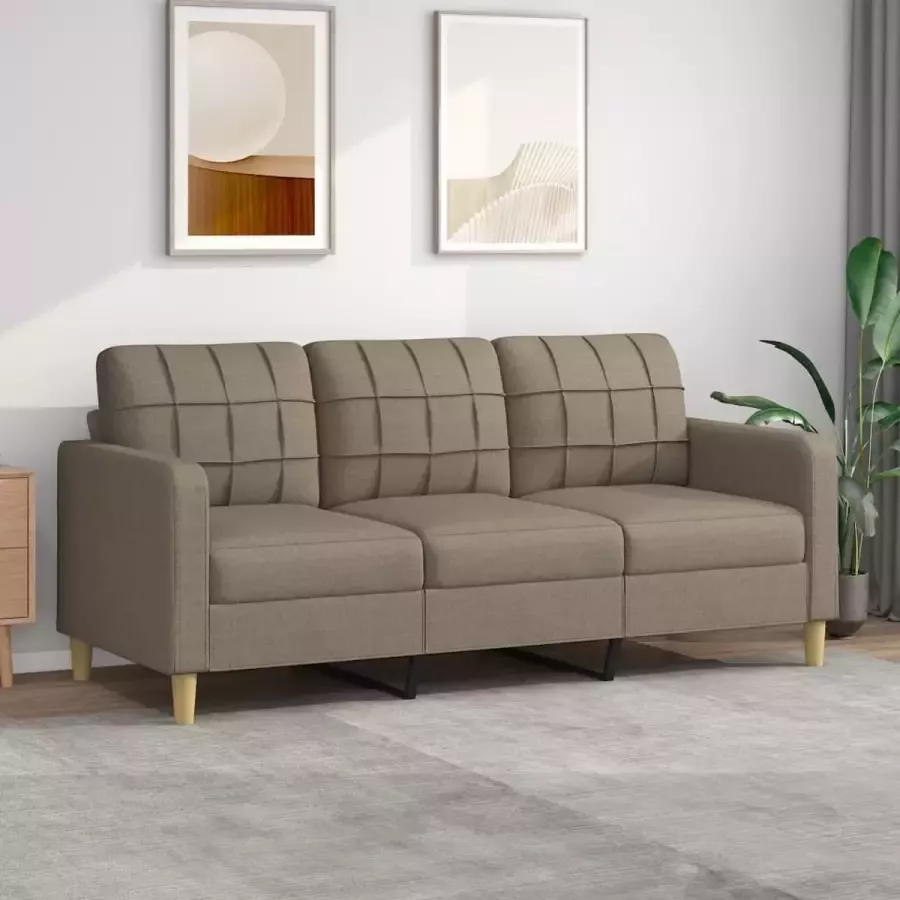 Furniture Limited Driezitsbank 180 cm stof taupe