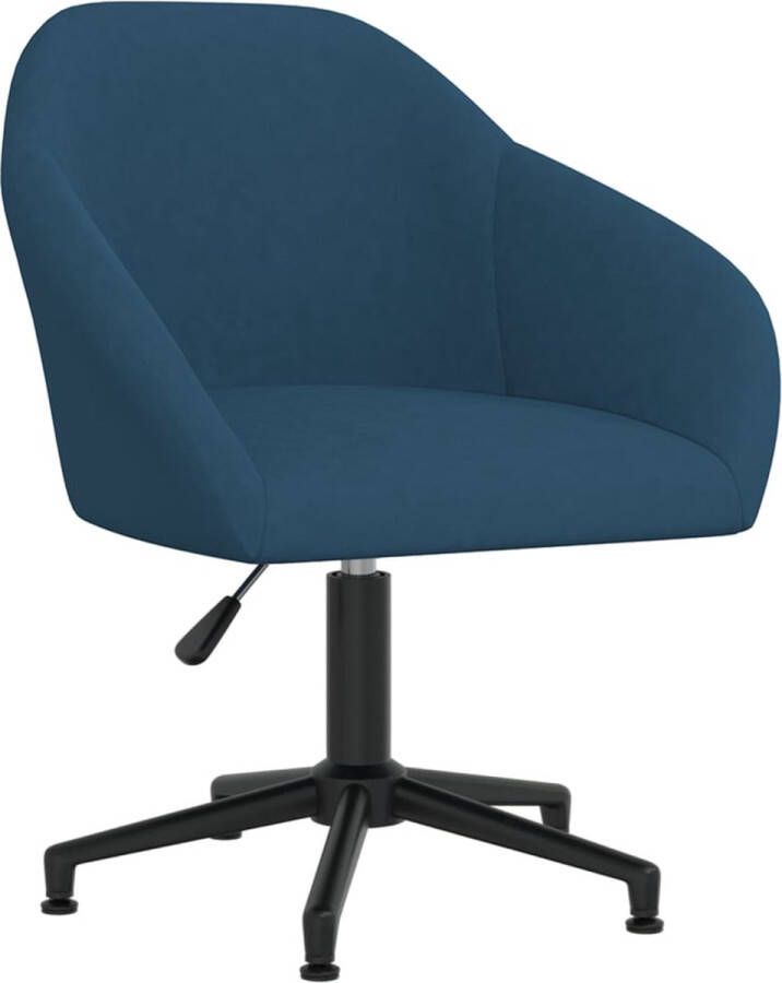 Furniture Limited Eetkamerstoel draaibaar fluweel blauw