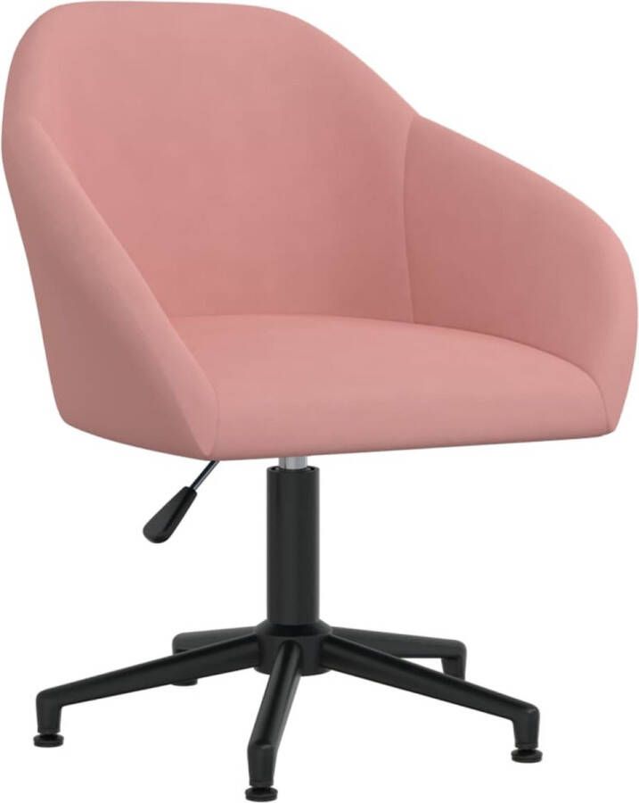 Furniture Limited Eetkamerstoel draaibaar fluweel roze