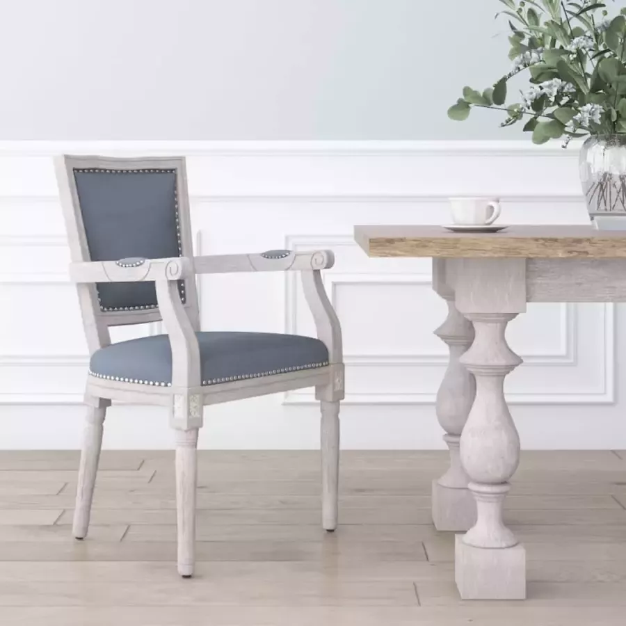 Furniture Limited Eetkamerstoel fluweel donkergrijs