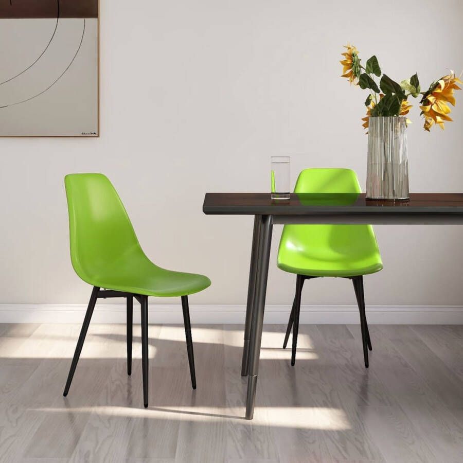 Furniture Limited Eetkamerstoelen 2 st PP groen