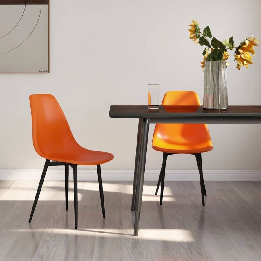 Furniture Limited Eetkamerstoelen 2 st PP oranje