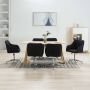 Furniture Limited Eetkamerstoelen 6 st draaibaar stof zwart - Thumbnail 2