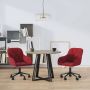 Furniture Limited Eetkamerstoelen draaibaar 2 st fluweel wijnrood - Thumbnail 5