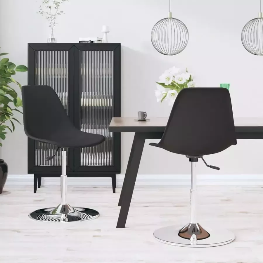 Furniture Limited Eetkamerstoelen draaibaar 2 st PP grijs