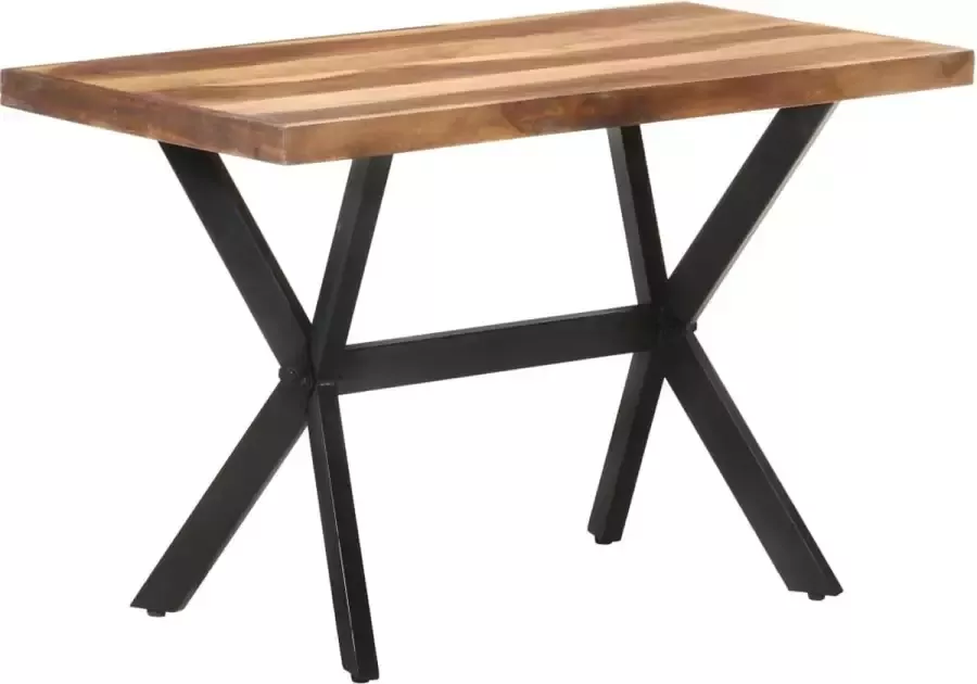 Furniture Limited Eettafel 120x60x75 cm massief hout met honingkleurige afwerking