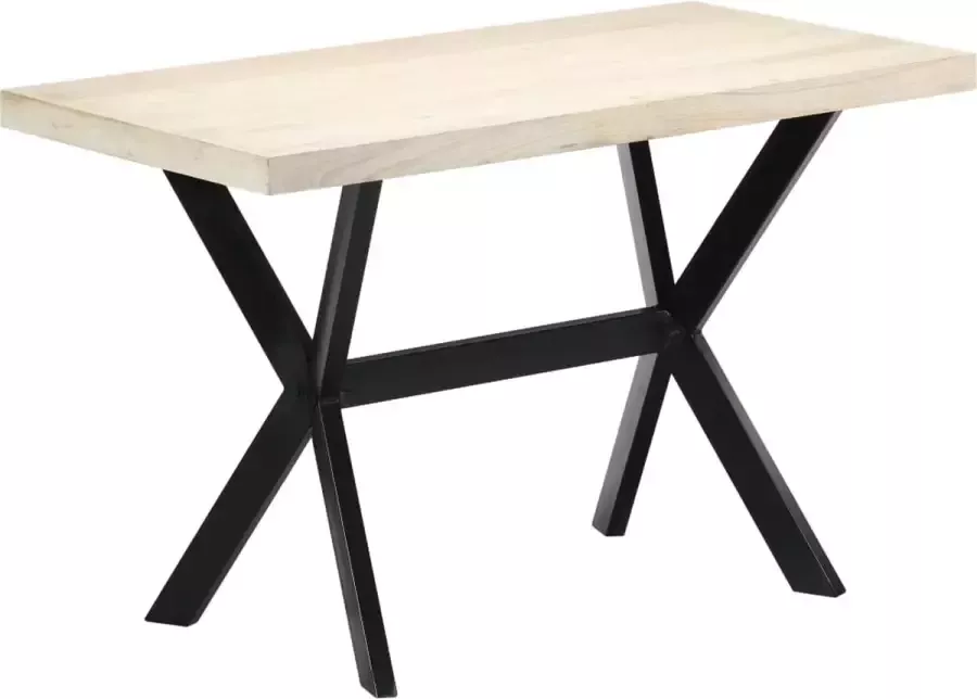 Furniture Limited Eettafel 120x60x75 cm massief mangohout wit