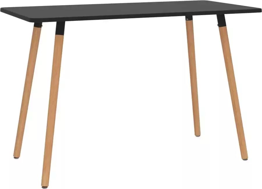 Furniture Limited Eettafel 120x60x75 cm metaal zwart