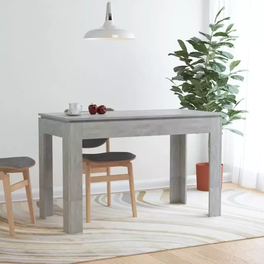 Furniture Limited Eettafel 120x60x76 cm spaanplaat betongrijs