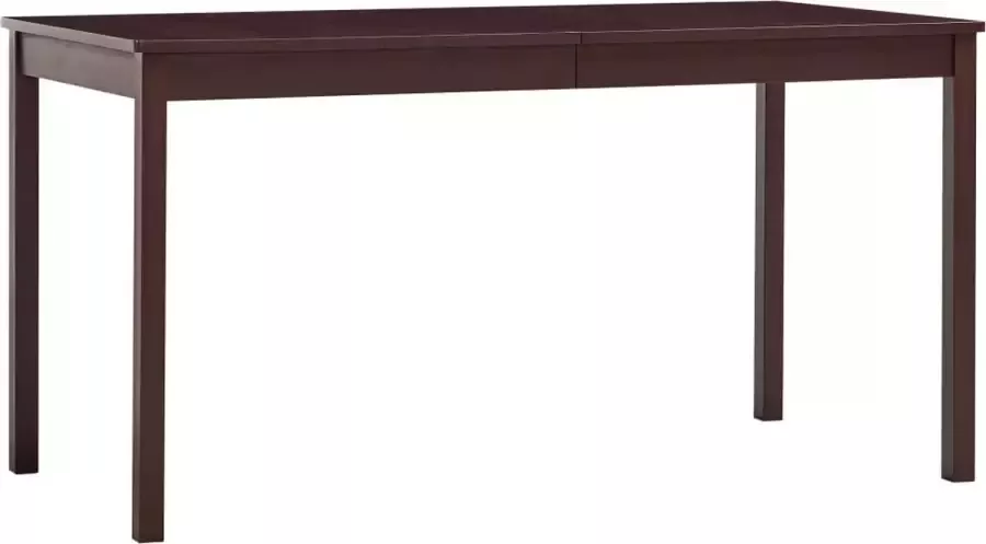 Prolenta Premium INFIORI Eettafel 140x70x73 cm grenenhout donkerbruin - Foto 1