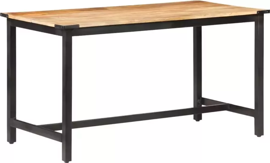 Furniture Limited Eettafel 140x70x76 cm massief ruw mangohout