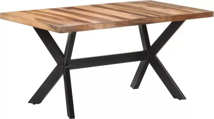 Furniture Limited Eettafel 160x80x75 cm massief hout met honingkleurige afwerking