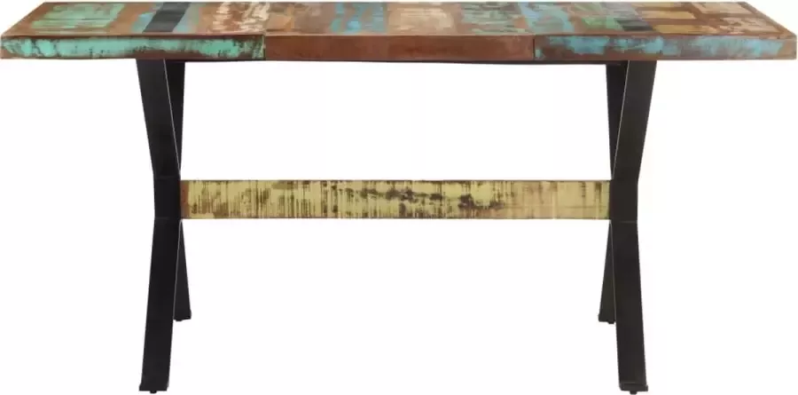 Furniture Limited Eettafel 160x80x76 cm massief gerecycled hout