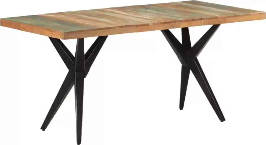 Furniture Limited Eettafel 160x80x76 cm massief gerecycled hout