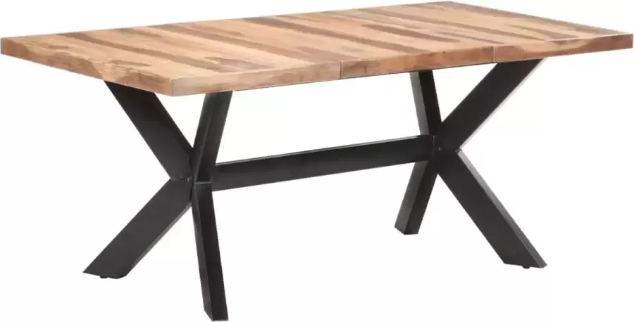Furniture Limited Eettafel 180x90x75 cm massief hout met honingkleurige afwerking