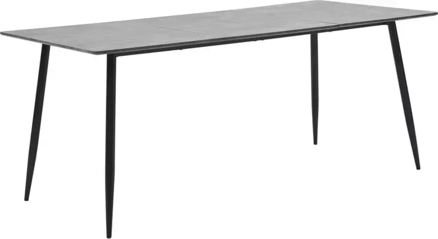 Furniture Limited Eettafel 180x90x75 cm MDF grijs