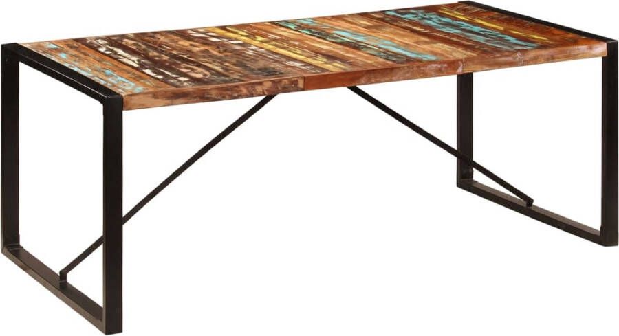 Furniture Limited Eettafel 200x100x75 cm massief gerecycled hout