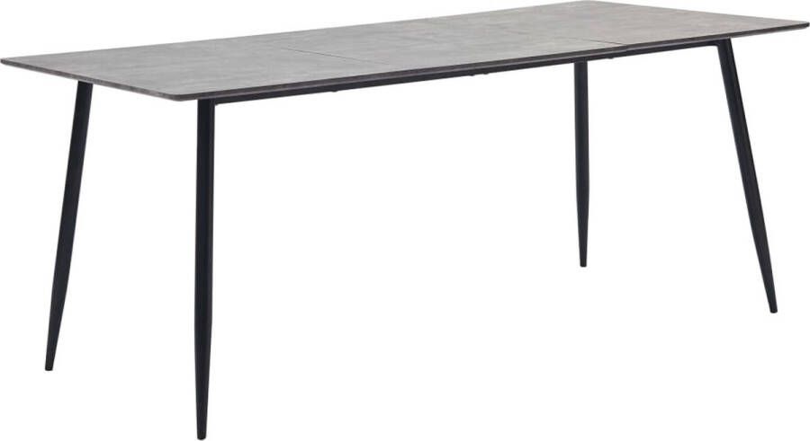 Furniture Limited Eettafel 200x100x75 cm MDF grijs