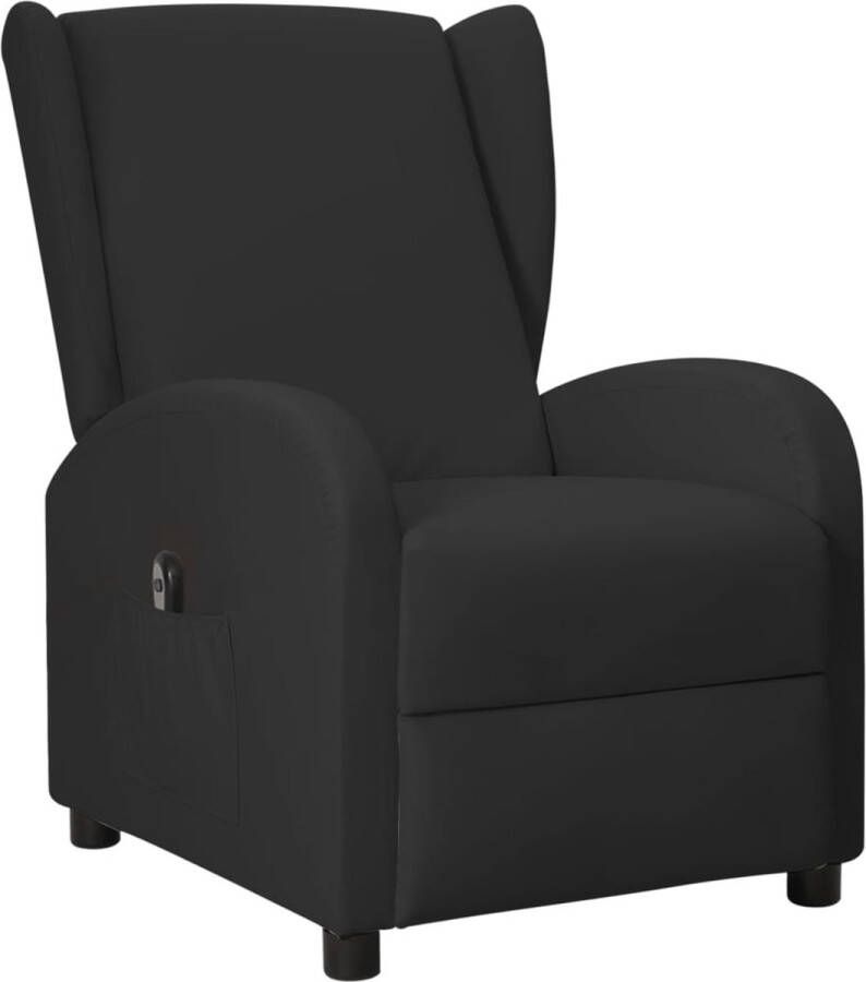 Furniture Limited Fauteuil elektrisch verstelbaar kunstleer zwart