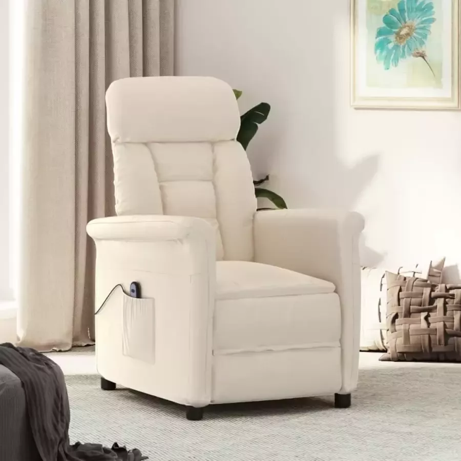 Furniture Limited Fauteuil elektrisch verstelbaar microvezel beige