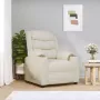 Furniture Limited Fauteuil verstelbaar kunstleer crèmekleurig - Thumbnail 1
