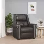 Furniture Limited Fauteuil verstelbaar kunstleer glanzend zwart - Thumbnail 2