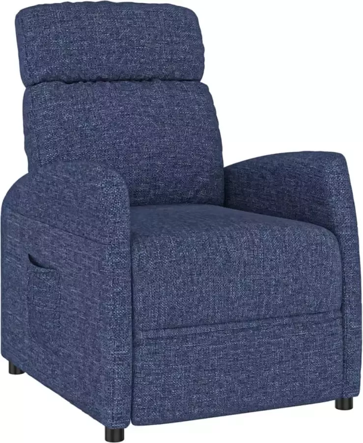 Furniture Limited Fauteuil verstelbaar stof blauw