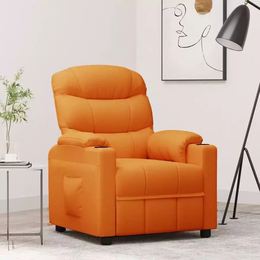 Furniture Limited Fauteuil verstelbaar stof geel
