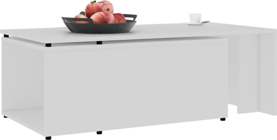 Furniture Limited FIONERA Salontafel 150x50x35 cm bewerkt hout wit