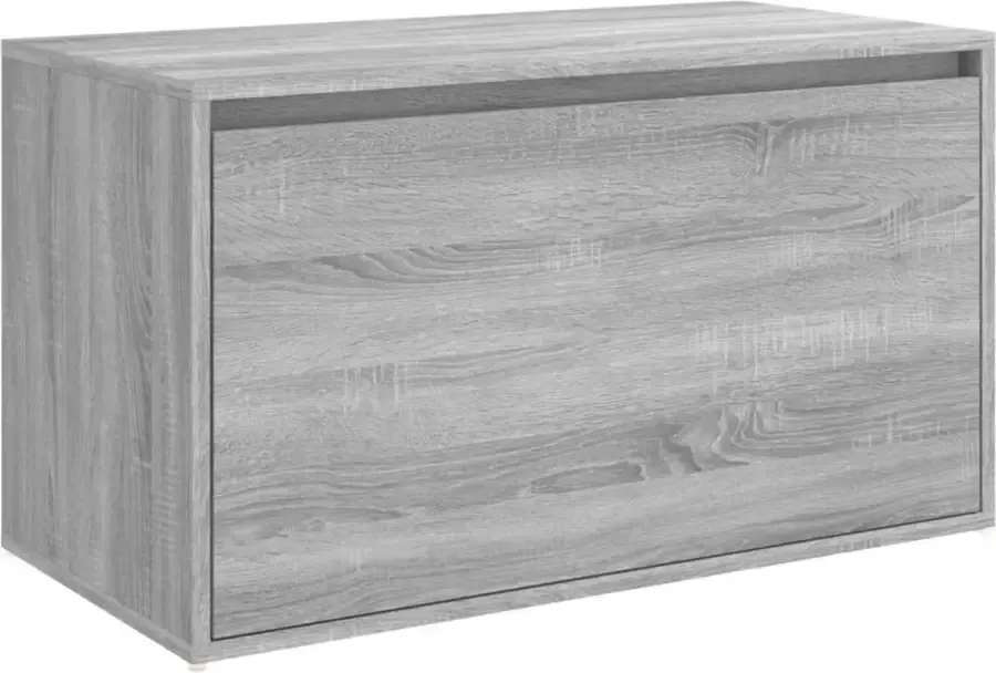 Furniture Limited Halbankje 80x40x45 cm bewerkt hout grijs sonoma eikenkleurig