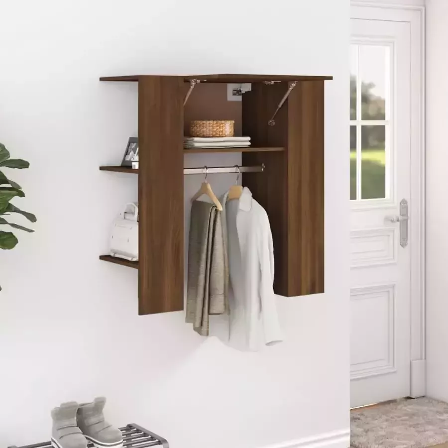 Furniture Limited Halmeubel 97 5x37x99 cm bewerkt hout bruineiken