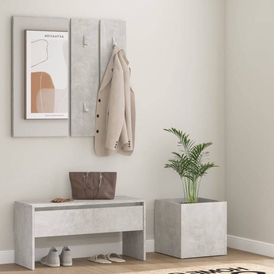 Furniture Limited Halmeubelset bewerkt hout betongrijs