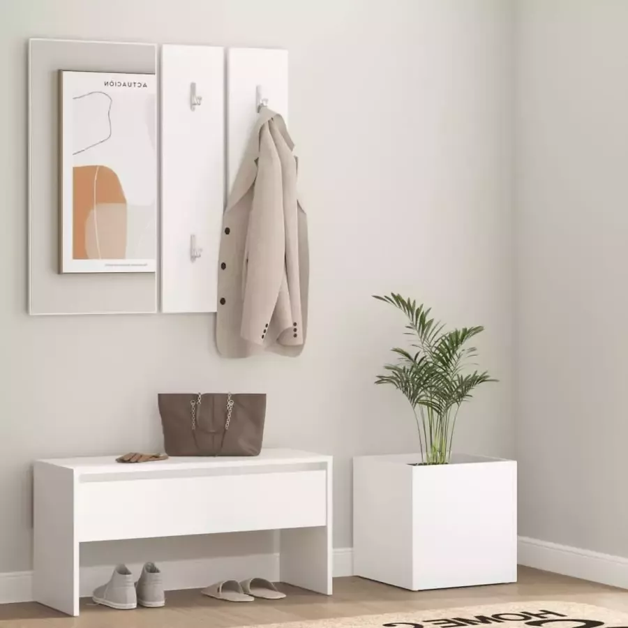 Furniture Limited Halmeubelset bewerkt hout wit